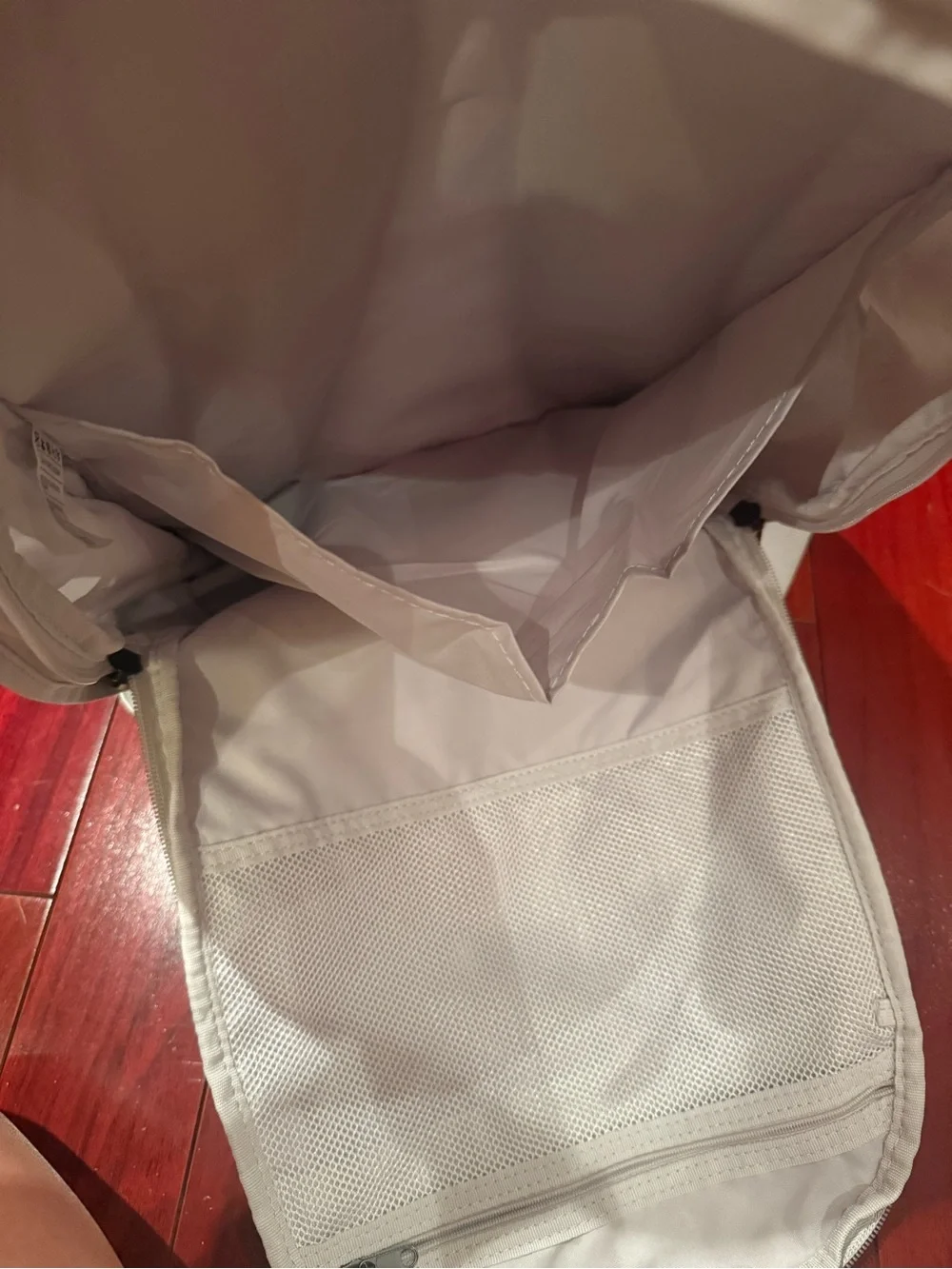 Nike Air White Backpack with Black Logo
